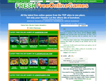Tablet Screenshot of freshfreeonlinegames.com